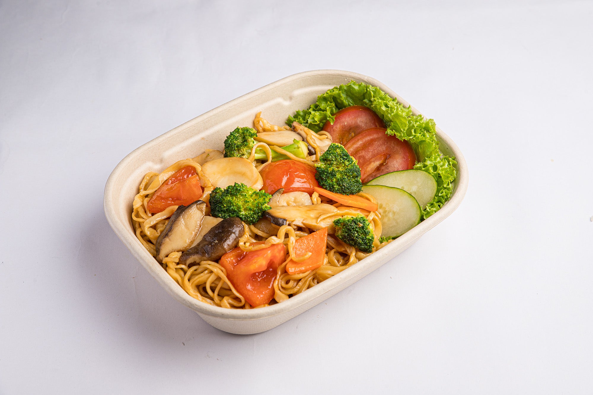 Stir-Fried Vegetables with Hand-pulled Noodles (V)