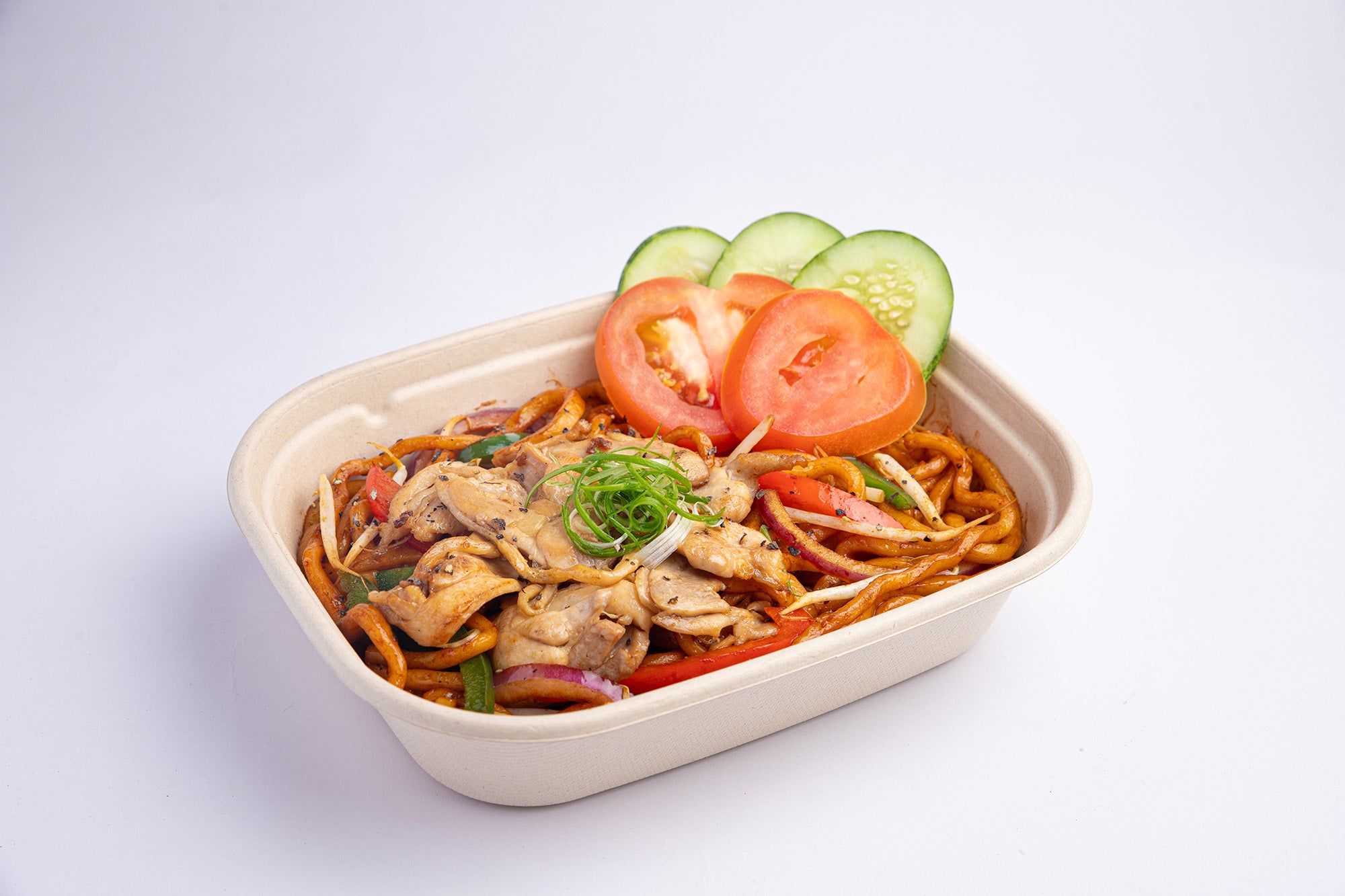 Black Pepper Chicken Udon