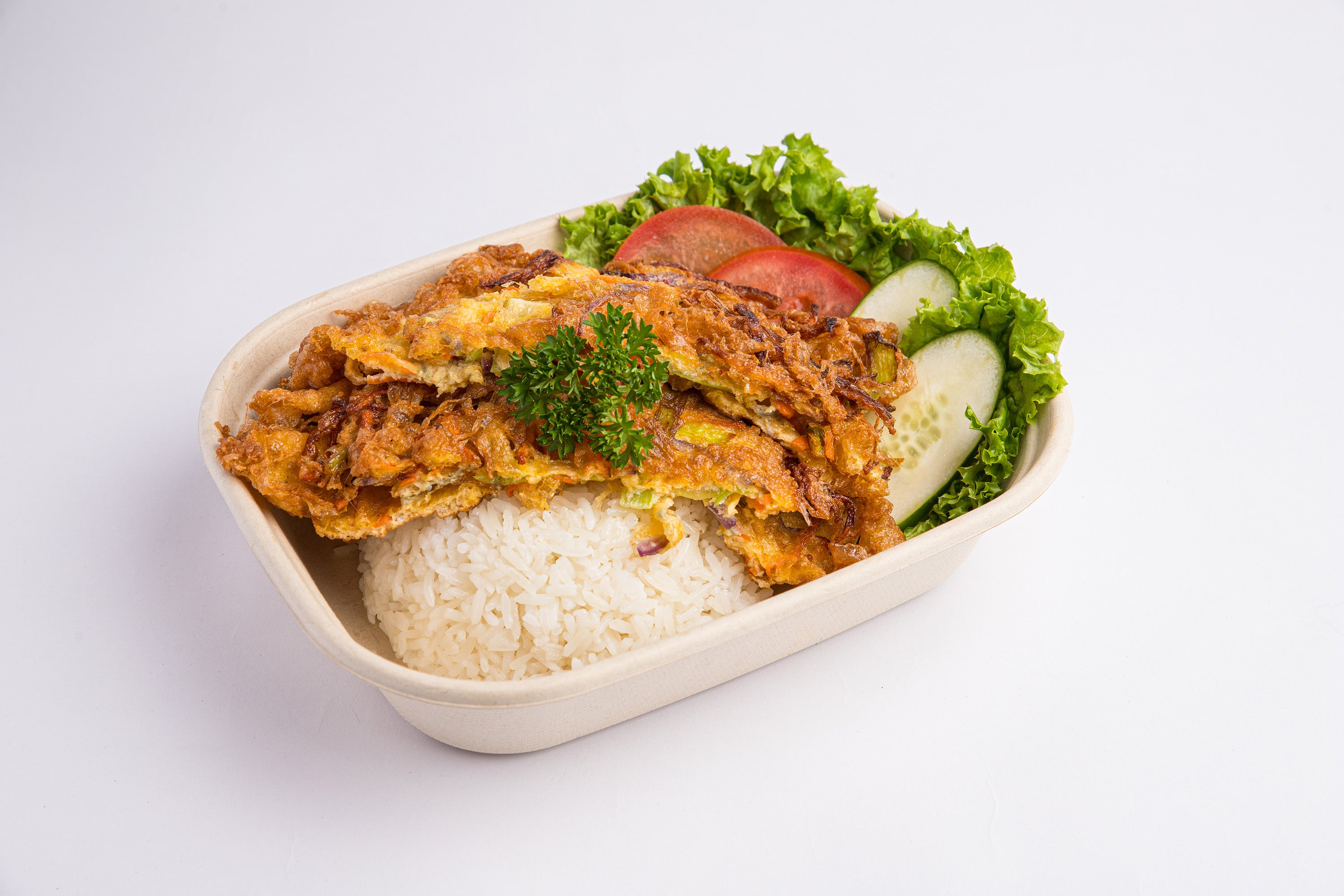 Fried Omelette Rice Bowl
