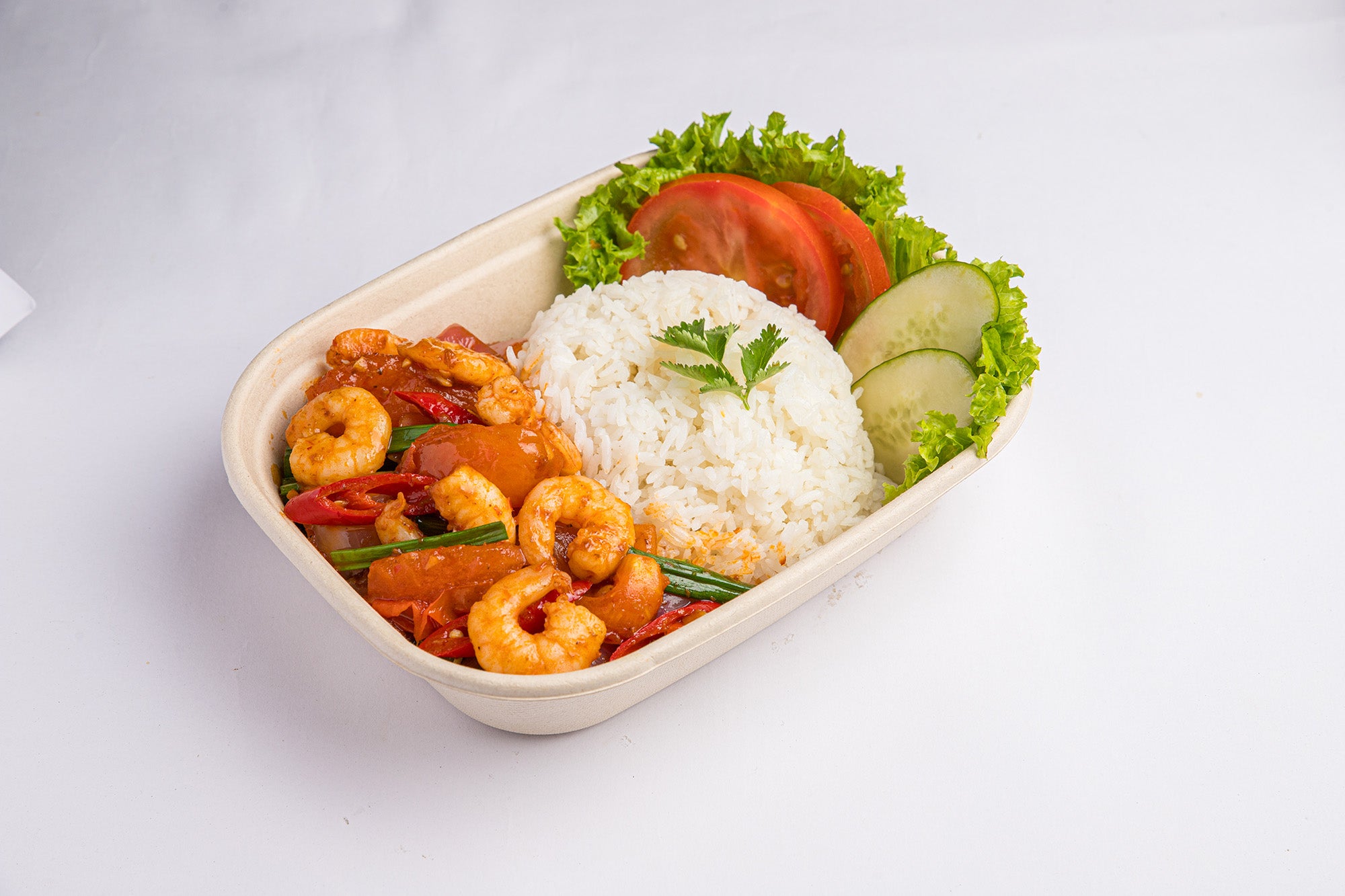 Sambal Prawn Rice Bowl