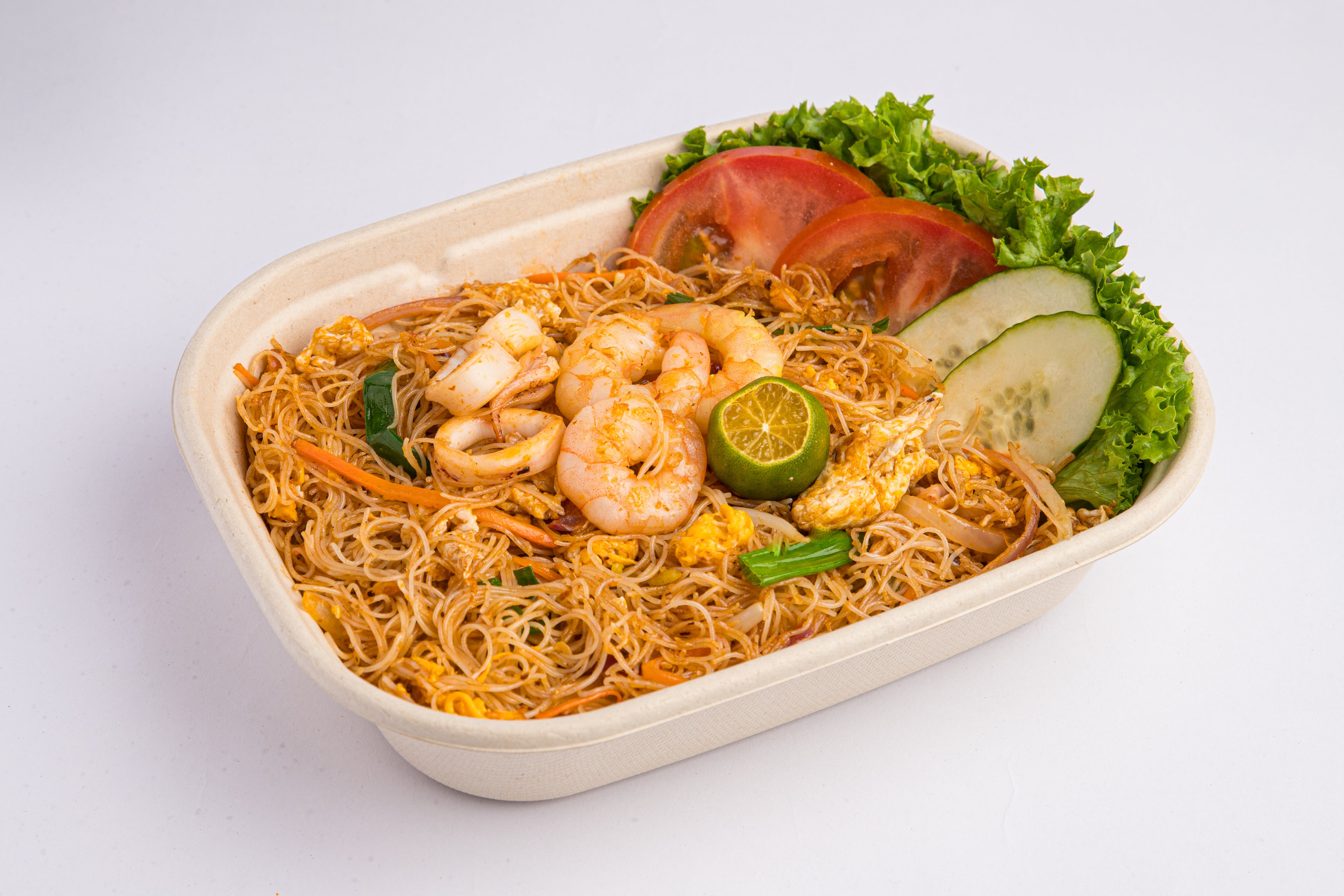 Tom Yum Seafood Vermicelli Noodles