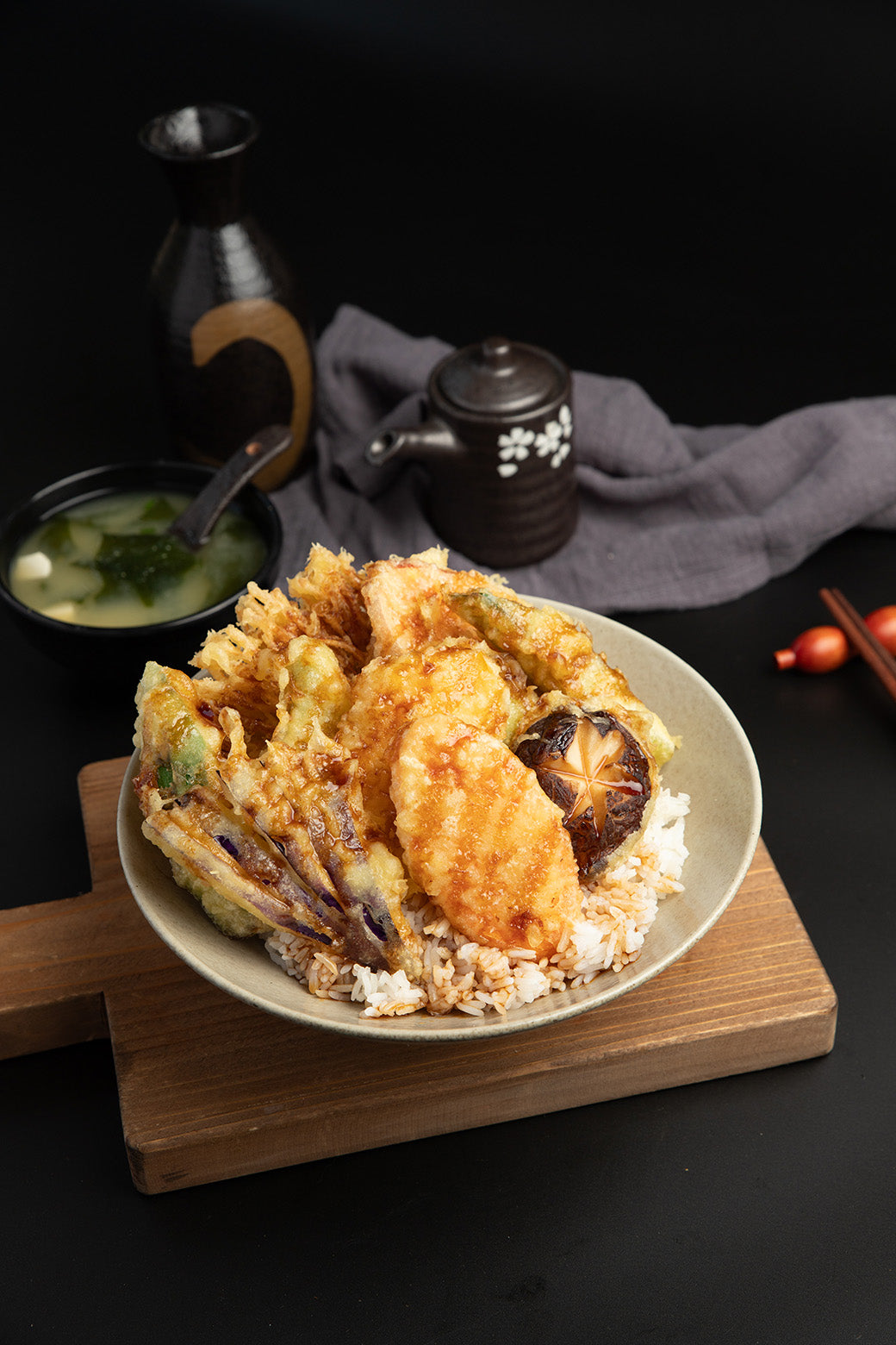 Vegetable Tempura Don (V) | mafe bento